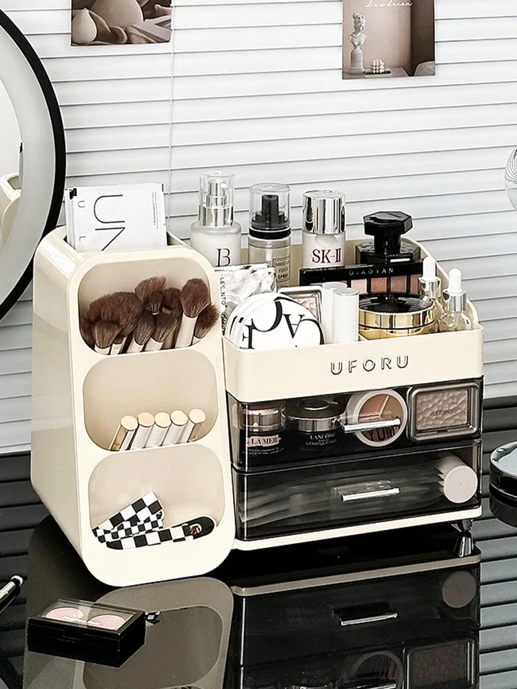 Cosmetics Storage Box Desktop Premium Sense Dresser Lipstick Eyebrow Pencil Organizing Box Large Capacity Skin Care Product
Cosmetics Storage Box Desktop Premium Sense Dresser Lipstick Eyebrow Pencil Organizing Box Large Capacity Skin Care Product
