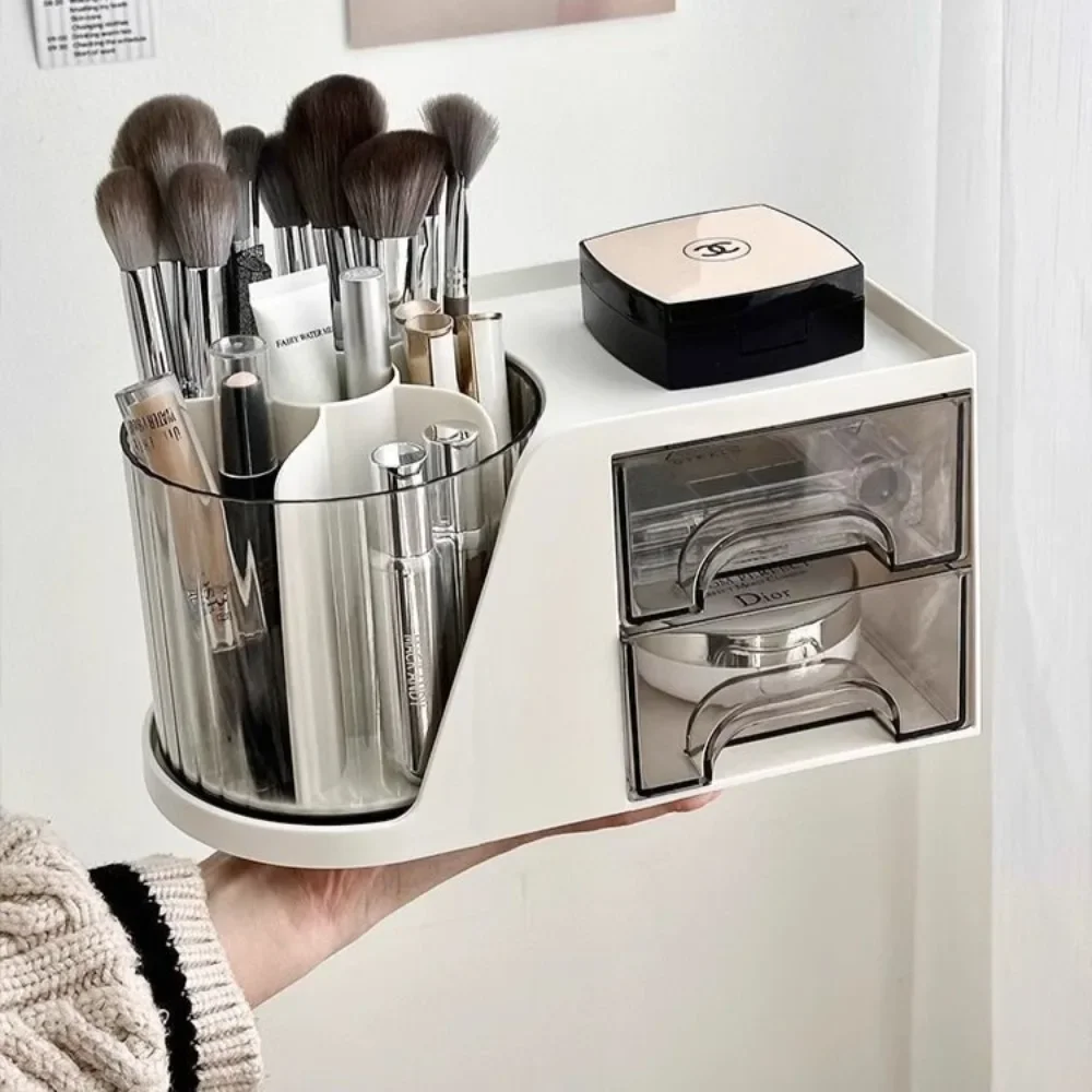 ° Rotating Makeup Brush Holder Cosmetic Box Large Capacity Makeup Brush Box Suitable for Bathroom Desktop Make up bag Jewelry
° Rotating Makeup Brush Holder Cosmetic Box Large Capacity Makeup Brush Box Suitable for Bathroom Desktop Make up bag Jewelry
