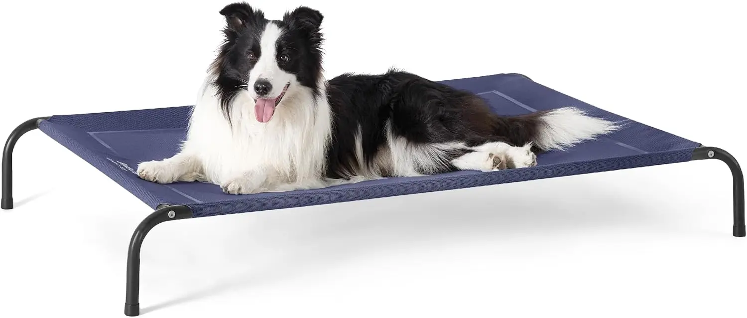 Elevated Raised Cooling Cots Bed For Large Dogs, Portable Indoor & Outdoor Pet Hammo With Skid-Resistant Feet, Frame With
Elevated Raised Cooling Cots Bed For Large Dogs, Portable Indoor & Outdoor Pet Hammo With Skid-Resistant Feet, Frame With