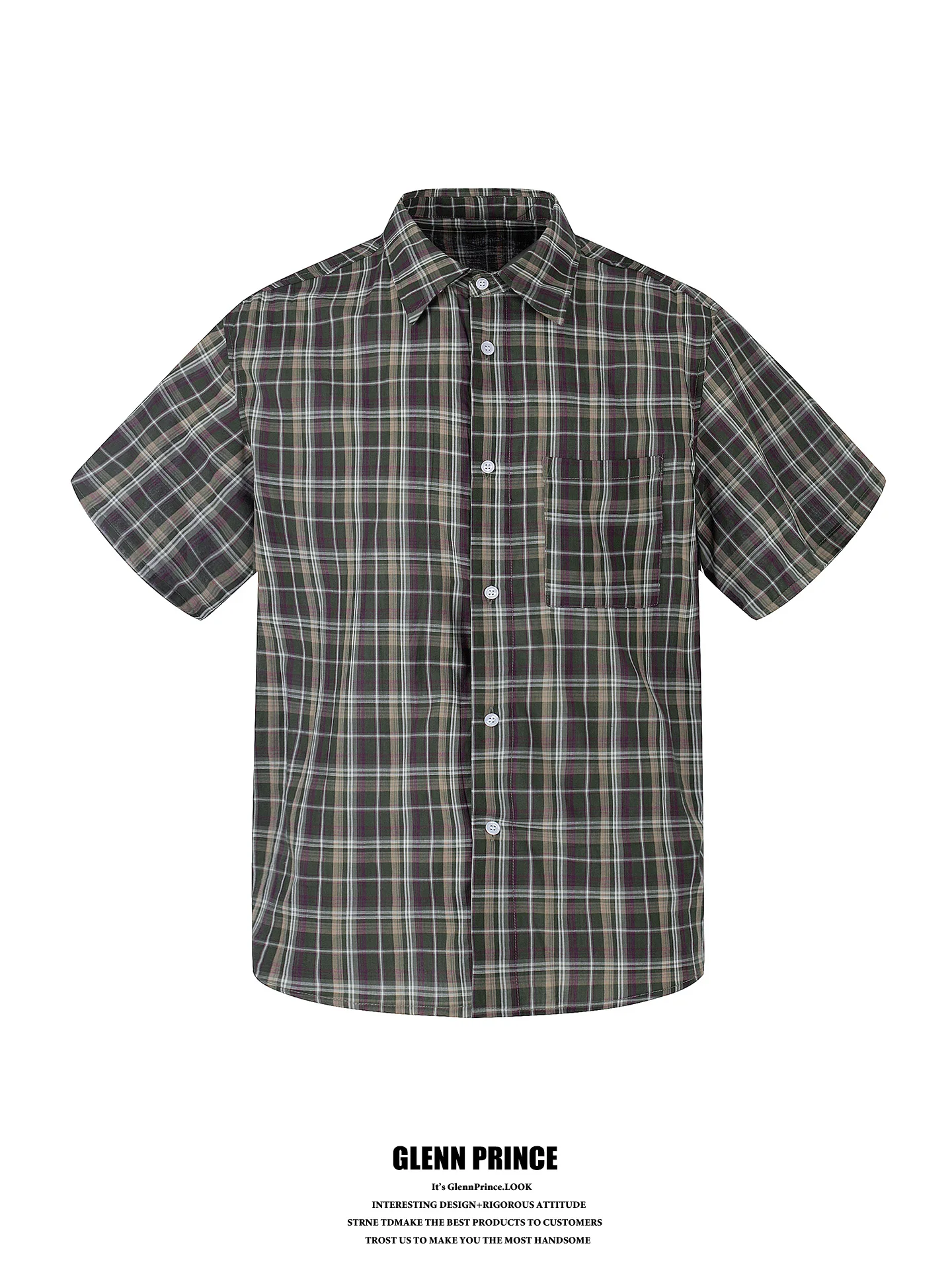 GPstudio Men's Retro Color Block Plaid Cotton Shirt Summer Loose Casual Short Sleeve Breathable Comfortable Fit Shirt
GPstudio Men's Retro Color Block Plaid Cotton Shirt Summer Loose Casual Short Sleeve Breathable Comfortable Fit Shirt