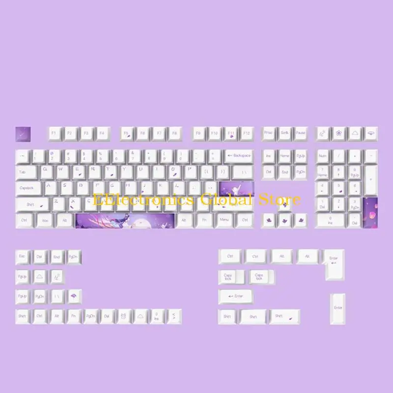 462B Moon Myth Keycaps PBT Dye Sub for MX Switches Cherry Profile Mechanical Keyboard 108 Keys for 61 64 84 87 96 98 104 108
462B Moon Myth Keycaps PBT Dye Sub for MX Switches Cherry Profile Mechanical Keyboard 108 Keys for 61 64 84 87 96 98 104 108