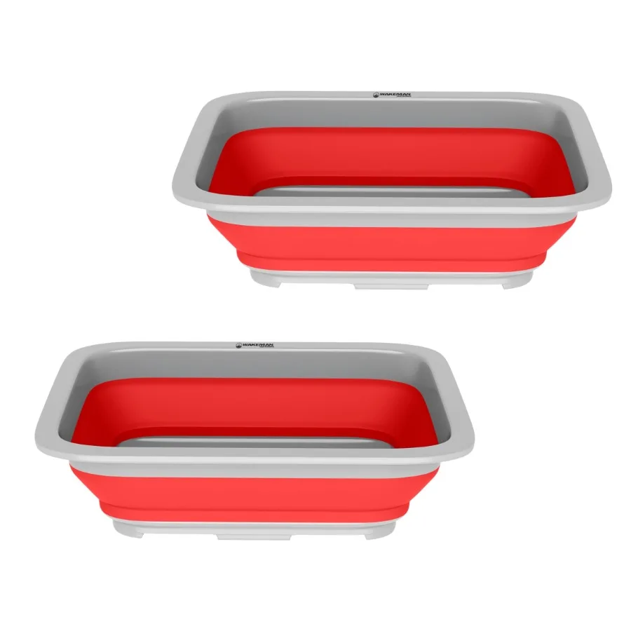Set of 2 Multipurpose Wash Bins 10-Liter Basins for Camping Parties or Cleaning Collapsible Bucket Set by Red
Set of 2 Multipurpose Wash Bins 10-Liter Basins for Camping Parties or Cleaning Collapsible Bucket Set by Red