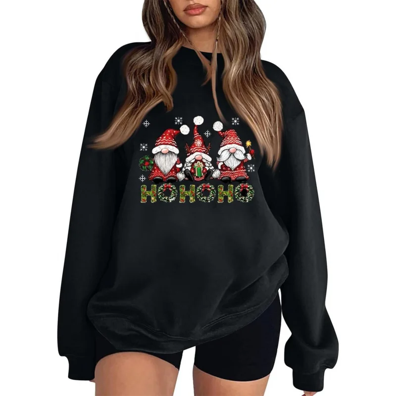 Christmas Fun and Innovative Pumpkin Printed Round Neck Sweatshirt for Women's Pullover
Christmas Fun and Innovative Pumpkin Printed Round Neck Sweatshirt for Women's Pullover