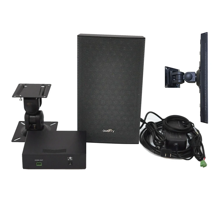 Audfly Targeted Sound Technology Minimal Sound Leakage Directional Audio Parametric Speakers for Public Spaces
Audfly Targeted Sound Technology Minimal Sound Leakage Directional Audio Parametric Speakers for Public Spaces