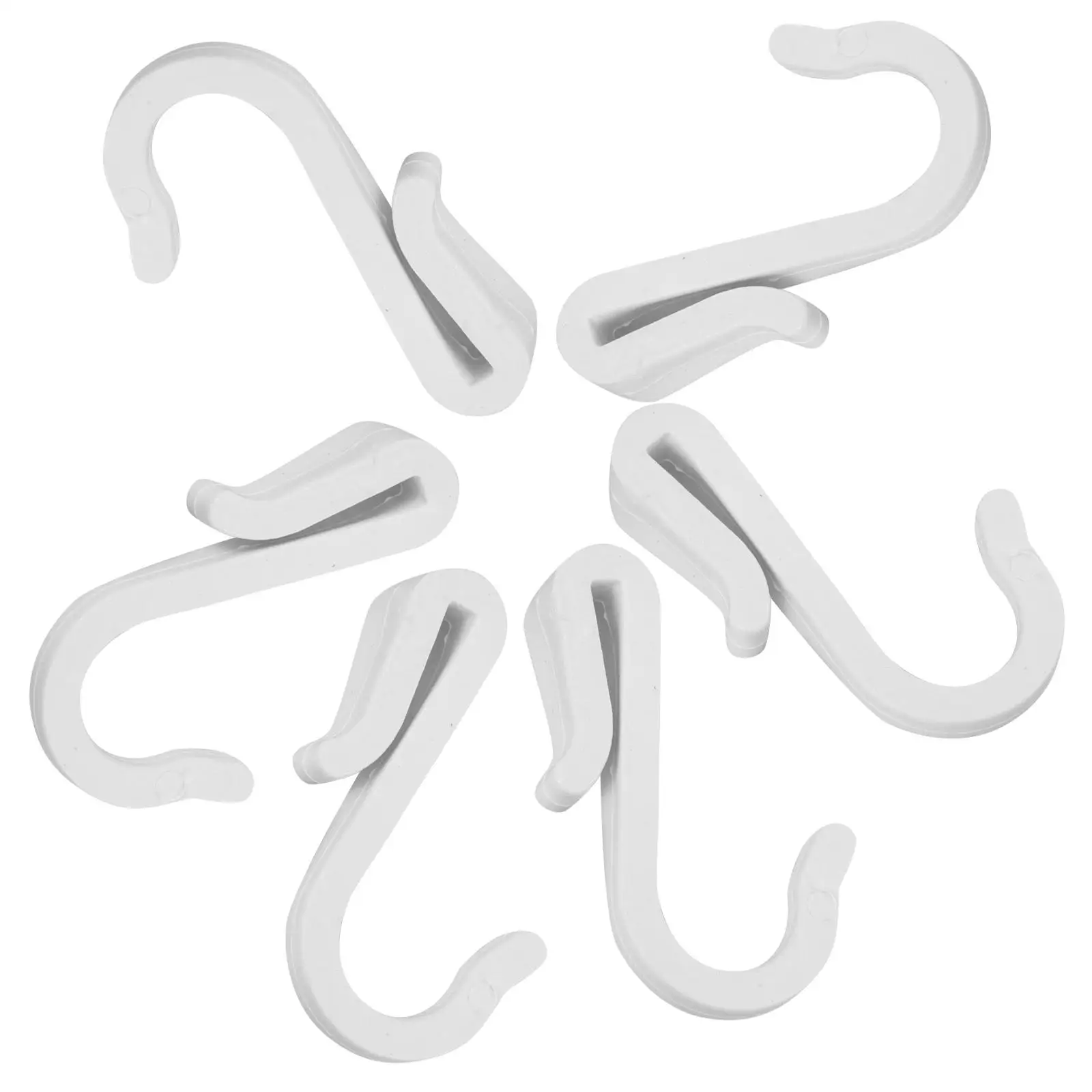 6 Pcs Plastic S Hooks Kitchen Cabinet Hooks White Hangers for Clothes Bags Utility Hook Grid Panel Modern Style
6 Pcs Plastic S Hooks Kitchen Cabinet Hooks White Hangers for Clothes Bags Utility Hook Grid Panel Modern Style