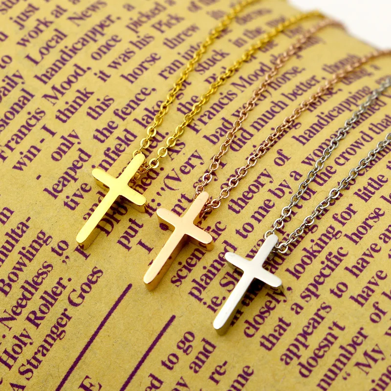 Mini Jesus Cross Stainless Steel Pendant Gift Necklace for Women Mama Religious Christian Necklaces Jewelry
Mini Jesus Cross Stainless Steel Pendant Gift Necklace for Women Mama Religious Christian Necklaces Jewelry