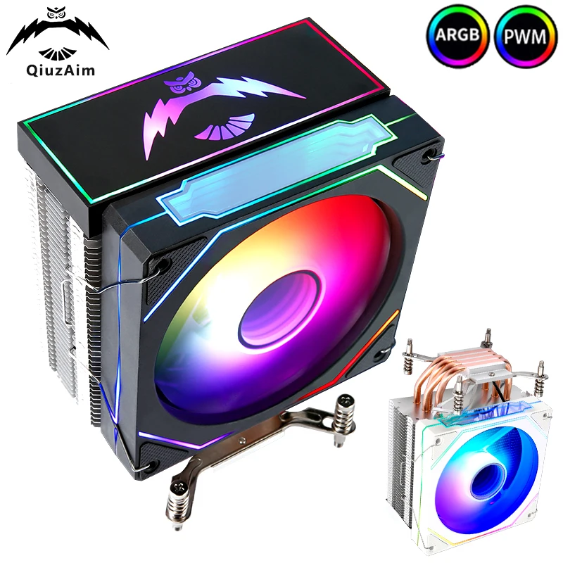 QiuzAim PC ARGB 120 мм Вентилятор 4-контактный/ШИМ ЦП i5 i7 x79 x99 кулер 4 тепловых трубки Радиатор с воздушным охлаждением установка LGA2011 115x 1200 1700 2066
QiuzAim PC ARGB 120 мм Вентилятор 4-контактный/ШИМ ЦП i5 i7 x79 x99 кулер 4 тепловых трубки Радиатор с воздушным охлаждением установка LGA2011 115x 1200 1700 2066