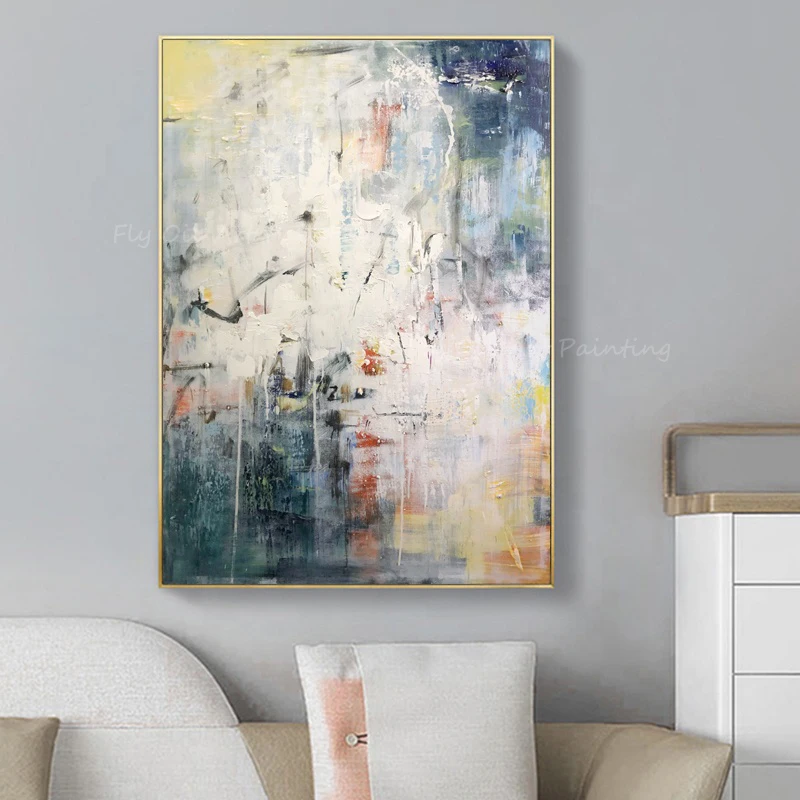 New design thick grey canvas blue art light picutre high quality 100% Handmade oil painting for office living room decoration
New design thick grey canvas blue art light picutre high quality 100% Handmade oil painting for office living room decoration