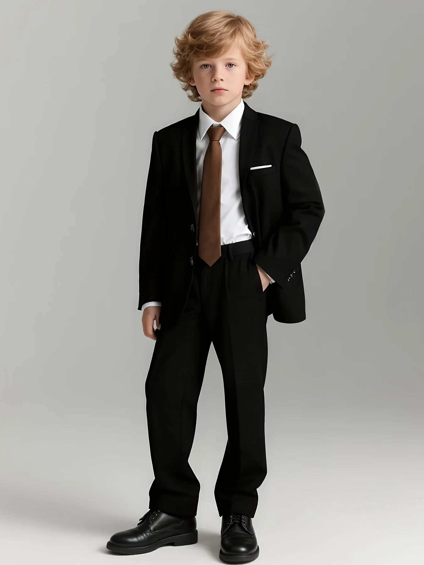 Boys Suit 2-Piece Jacket Trousers Casual Fashion Wedding Birthday Gift Party Performance Teens Suit Tuxedo Size 2-16Y
Boys Suit 2-Piece Jacket Trousers Casual Fashion Wedding Birthday Gift Party Performance Teens Suit Tuxedo Size 2-16Y