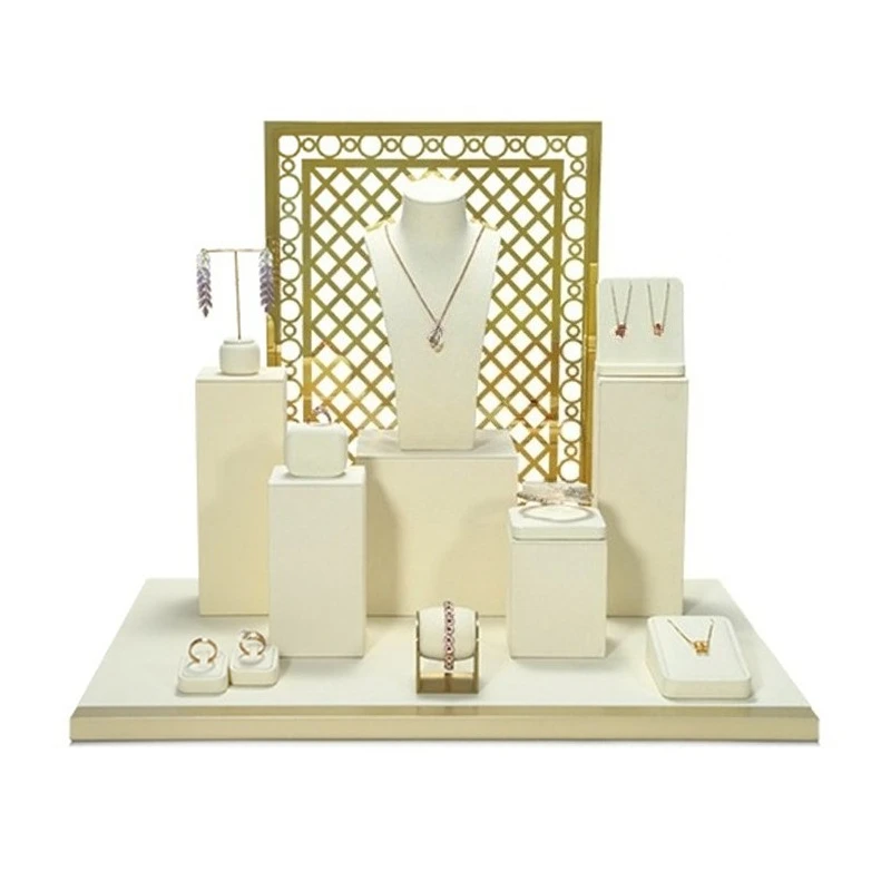 High-end jewelry display props ring, necklace, earring display stand, counter jewelry display rack
High-end jewelry display props ring, necklace, earring display stand, counter jewelry display rack