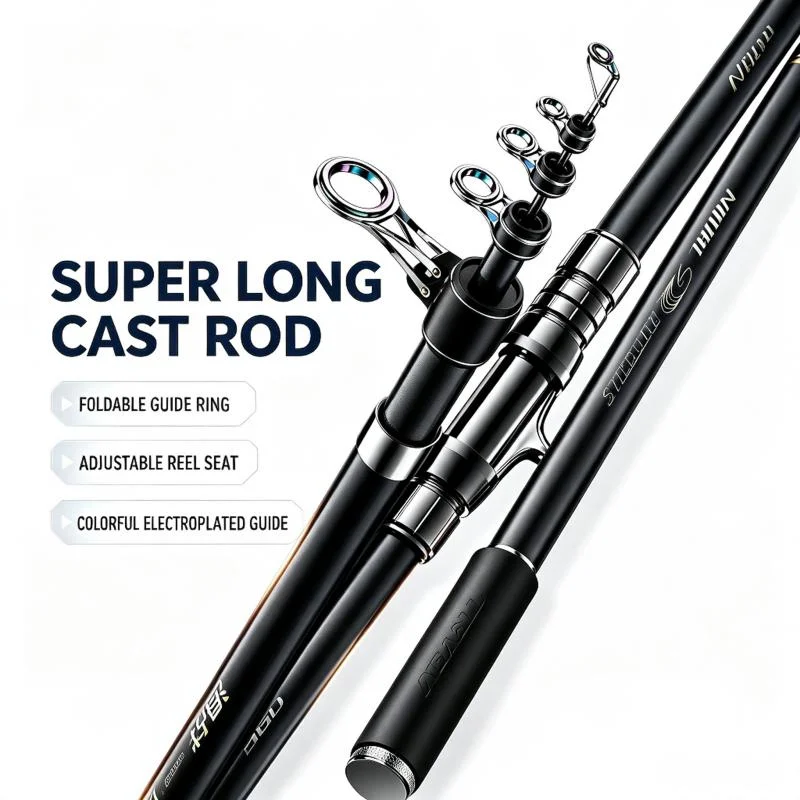 TRUVEX Telescopic Surfcasting Spinning Rod 24T Carbon Blank Anti Slip EVA Handle Foldable Guides Cap Big Game Sea Fishing Rod
TRUVEX Telescopic Surfcasting Spinning Rod 24T Carbon Blank Anti Slip EVA Handle Foldable Guides Cap Big Game Sea Fishing Rod
