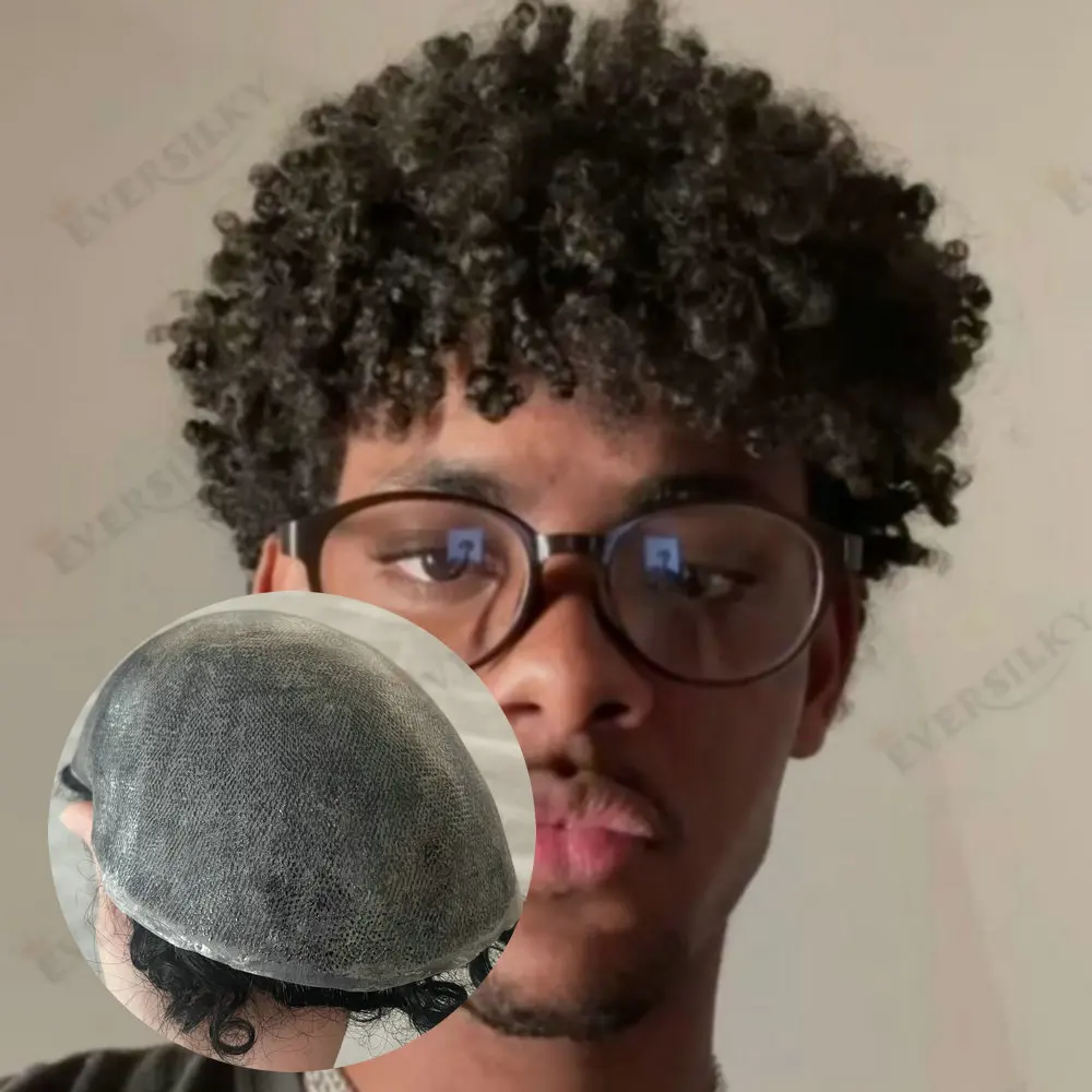 Kinky Curly8mm Black Gray Men's Toupee100%Human Hair Undetectable Durable Full Skin PU Base Afro Black Male Prosthesis Capillary
Kinky Curly8mm Black Gray Men's Toupee100%Human Hair Undetectable Durable Full Skin PU Base Afro Black Male Prosthesis Capillary