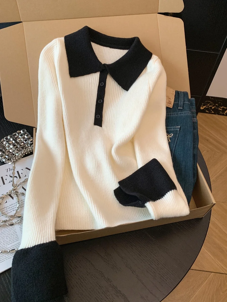 Корейская вязаная водолазка с воротником-стойкой, облегающая, для женщин, зимняя, теплая, базовая, с цветовыми вставками, для повседневной носки, модная
Корейская вязаная водолазка с воротником-стойкой, облегающая, для женщин, зимняя, теплая, базовая, с цветовыми вставками, для повседневной носки, модная