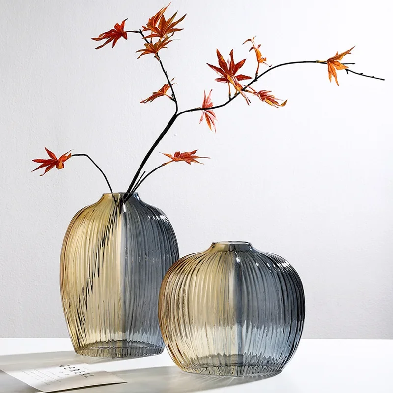 Glass Vase Splicing Color Transparent Vertical Stripes Flower Vase Hydroponics Flower Arrangement Terrarium Home Decoration
Glass Vase Splicing Color Transparent Vertical Stripes Flower Vase Hydroponics Flower Arrangement Terrarium Home Decoration