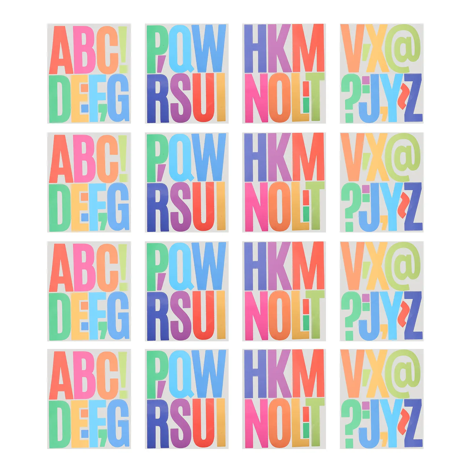 16 Sheets Waterproof Alphabet Stickers Self Adhesive Peel Stick for Scrapbooking Wall Decor Party Decoration Adhesive Letters
16 Sheets Waterproof Alphabet Stickers Self Adhesive Peel Stick for Scrapbooking Wall Decor Party Decoration Adhesive Letters