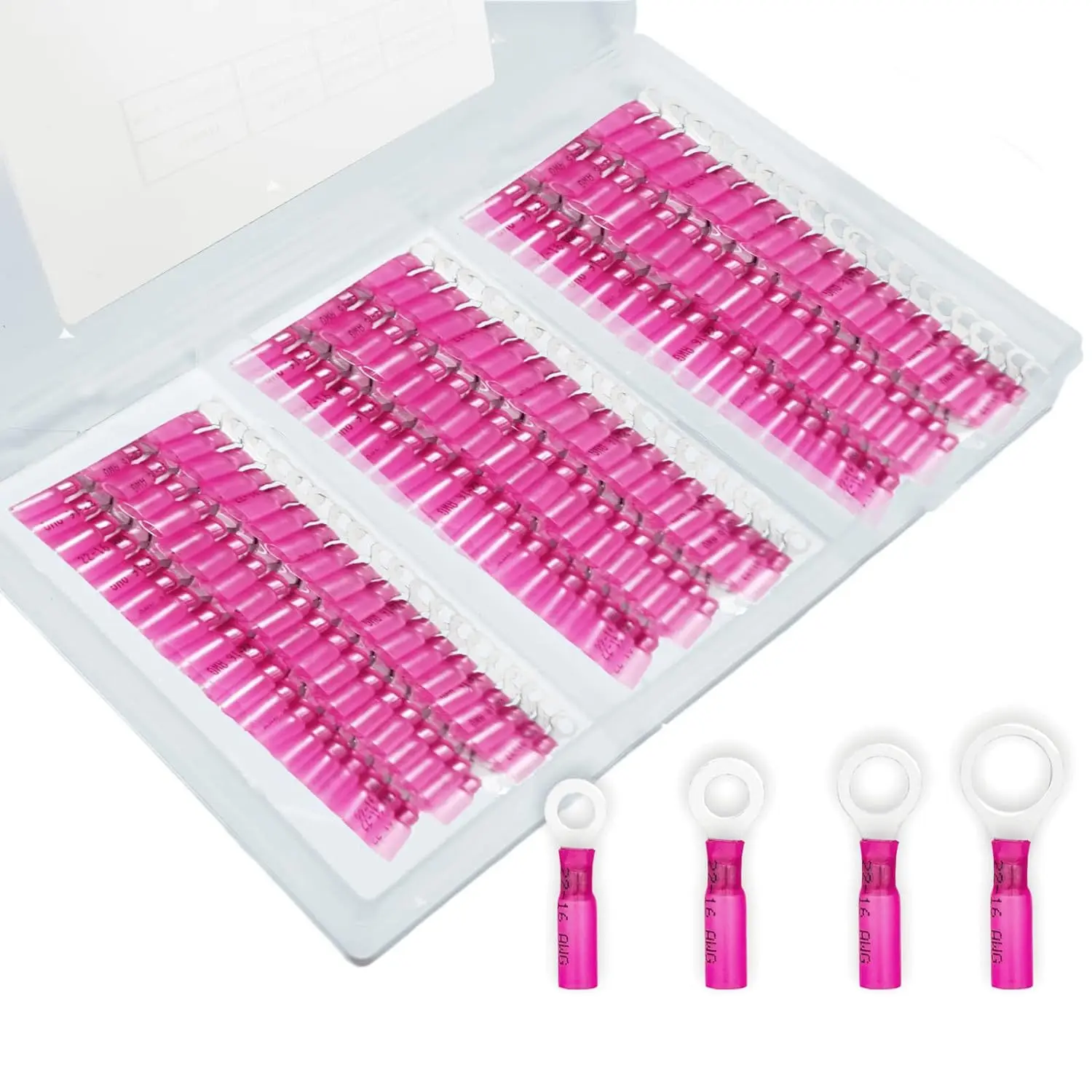 120PCS Boxed, Red HRV/Heat Shrink O-Round Ring Waterproof Insulated Terminal Block
120PCS Boxed, Red HRV/Heat Shrink O-Round Ring Waterproof Insulated Terminal Block