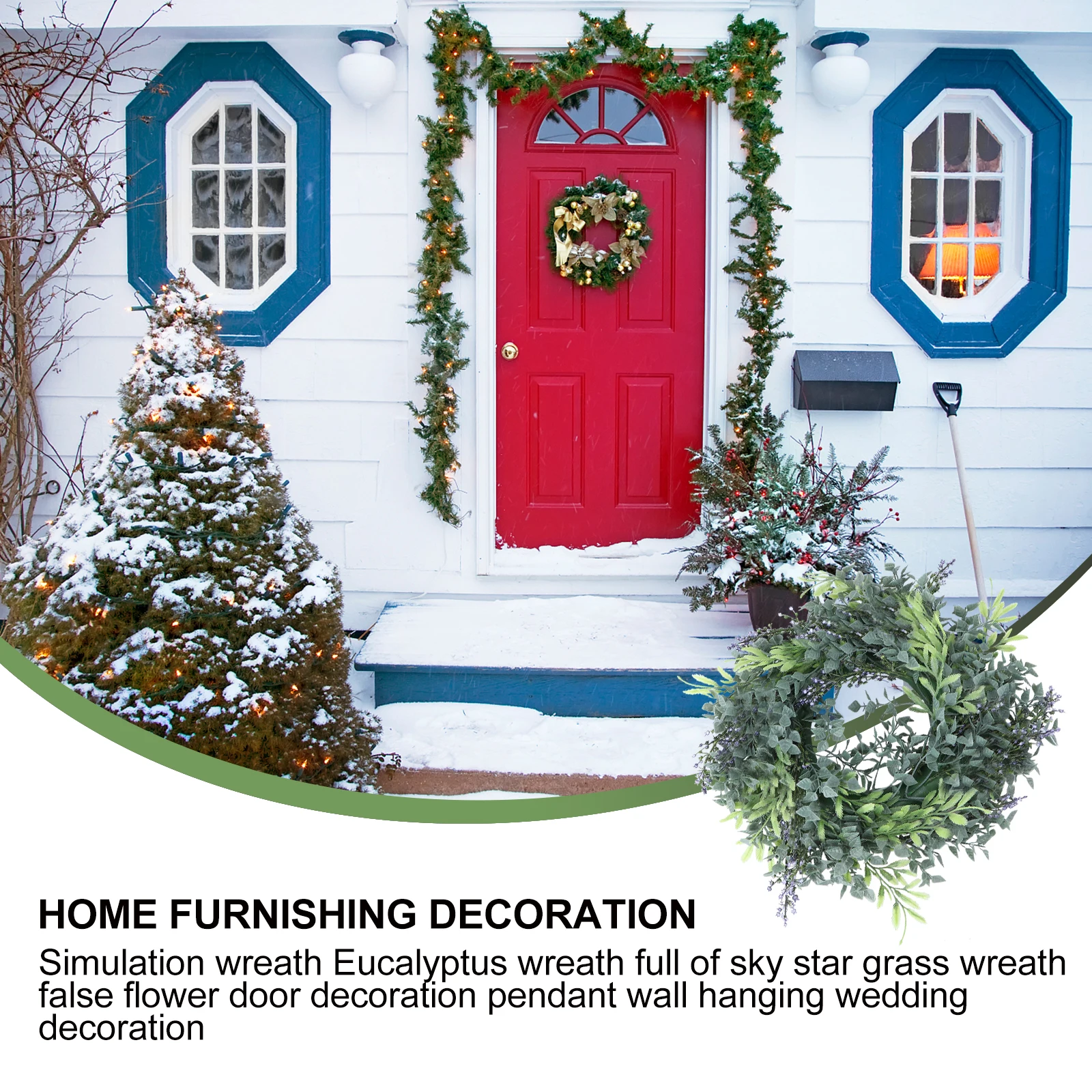 1pc Artificial Garland Wreaths for Indoor Door Wedding Decor Simulated Plastic Flower Ornament Festive Atmosphere Long Lasting
1pc Artificial Garland Wreaths for Indoor Door Wedding Decor Simulated Plastic Flower Ornament Festive Atmosphere Long Lasting