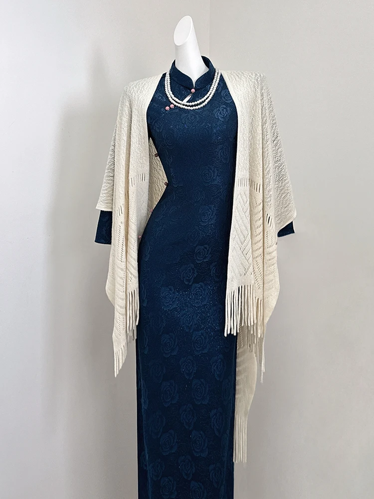 Blue Young Women's Retro Lace Skirt Office Wear Mid-Length Gown round Collar Polyester Blend Seven-Sve Midi Skirt
Blue Young Women's Retro Lace Skirt Office Wear Mid-Length Gown round Collar Polyester Blend Seven-Sve Midi Skirt