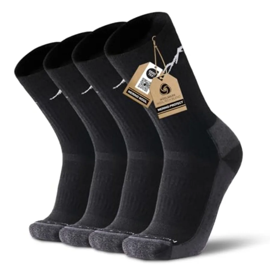 Merino Protect Merino Wool Socks for Women and Men Winter Hiking Hunting Cycling Boot Socks Soft Cushion Warm Casual Thermal
Merino Protect Merino Wool Socks for Women and Men Winter Hiking Hunting Cycling Boot Socks Soft Cushion Warm Casual Thermal