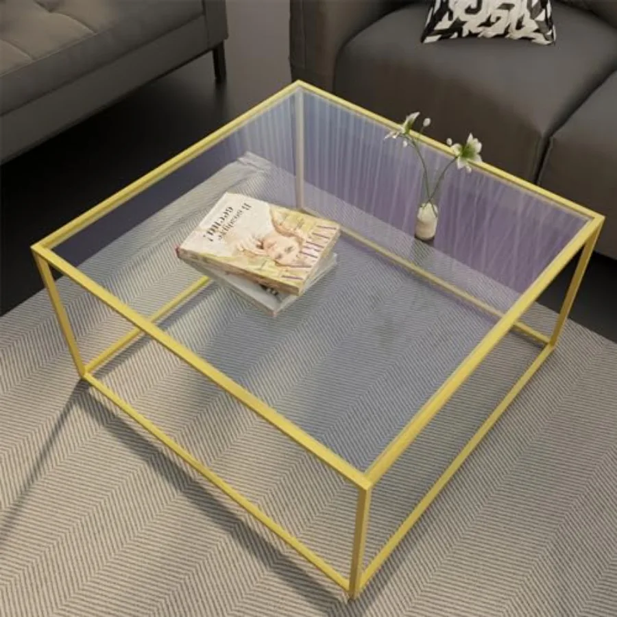 Glass Coffee Table Modern Center Table, Minimalist Coffee Table Sofa Side Tea Table for Living Room, Tempered Glass-top with St
Glass Coffee Table Modern Center Table, Minimalist Coffee Table Sofa Side Tea Table for Living Room, Tempered Glass-top with St