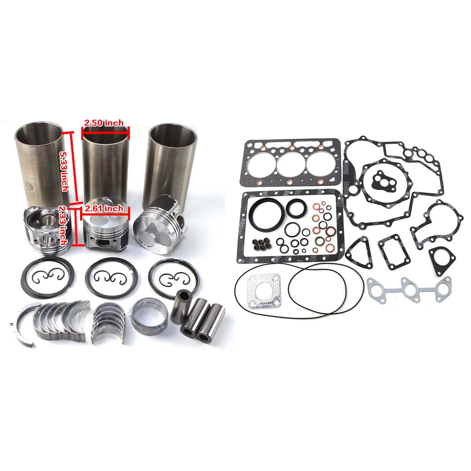 Engine Overhaul Rebuild Kit For Kubota D722 D722EBH D722E Engine Excavator Tractor SLB Replacement Parts
Engine Overhaul Rebuild Kit For Kubota D722 D722EBH D722E Engine Excavator Tractor SLB Replacement Parts