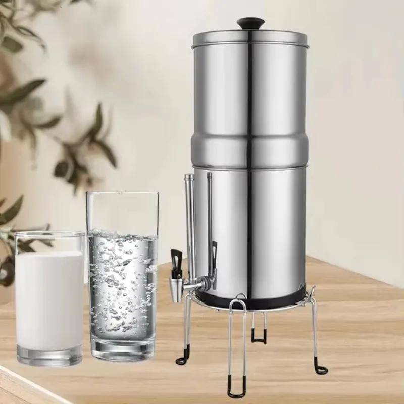 2.25 Gallon 2-Stage Stainless Steel Countertop Water Filter, 100 GPD, Manual Operation for Home, Outdoor & Car Use
2.25 Gallon 2-Stage Stainless Steel Countertop Water Filter, 100 GPD, Manual Operation for Home, Outdoor & Car Use