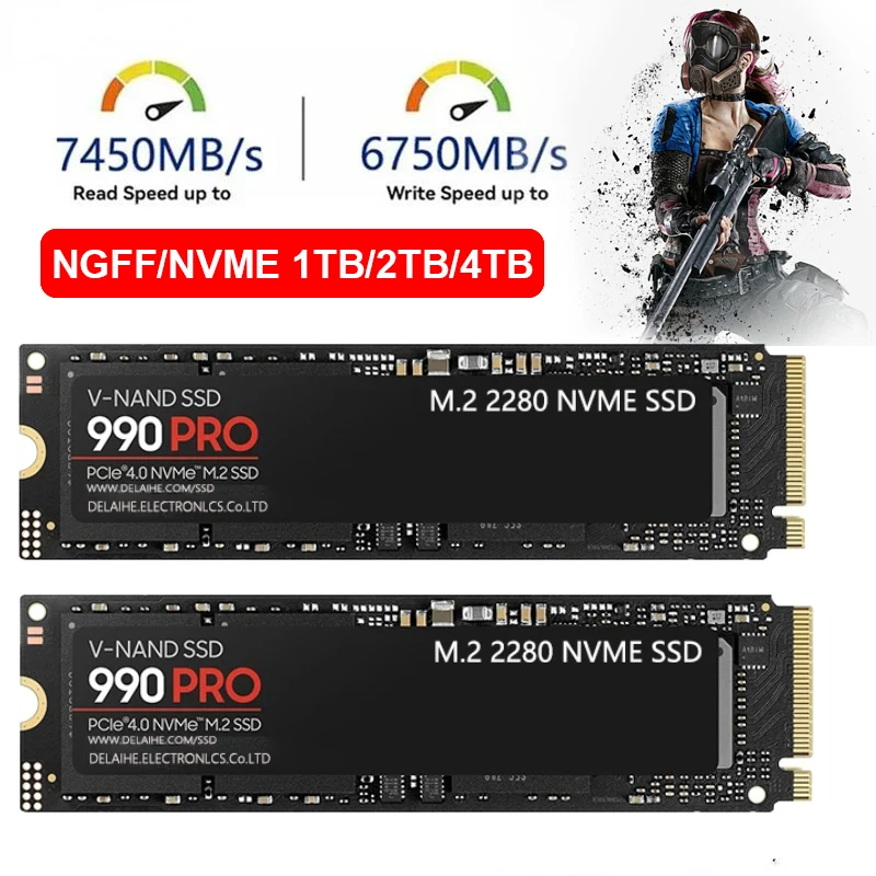 Original 990PRO Internal Hard Drive Solid State Hard Disk NVME 2.0 Pcie 4TB NGFF M.2 SSD Game For Desktop PS5 Gaming PC
Original 990PRO Internal Hard Drive Solid State Hard Disk NVME 2.0 Pcie 4TB NGFF M.2 SSD Game For Desktop PS5 Gaming PC
