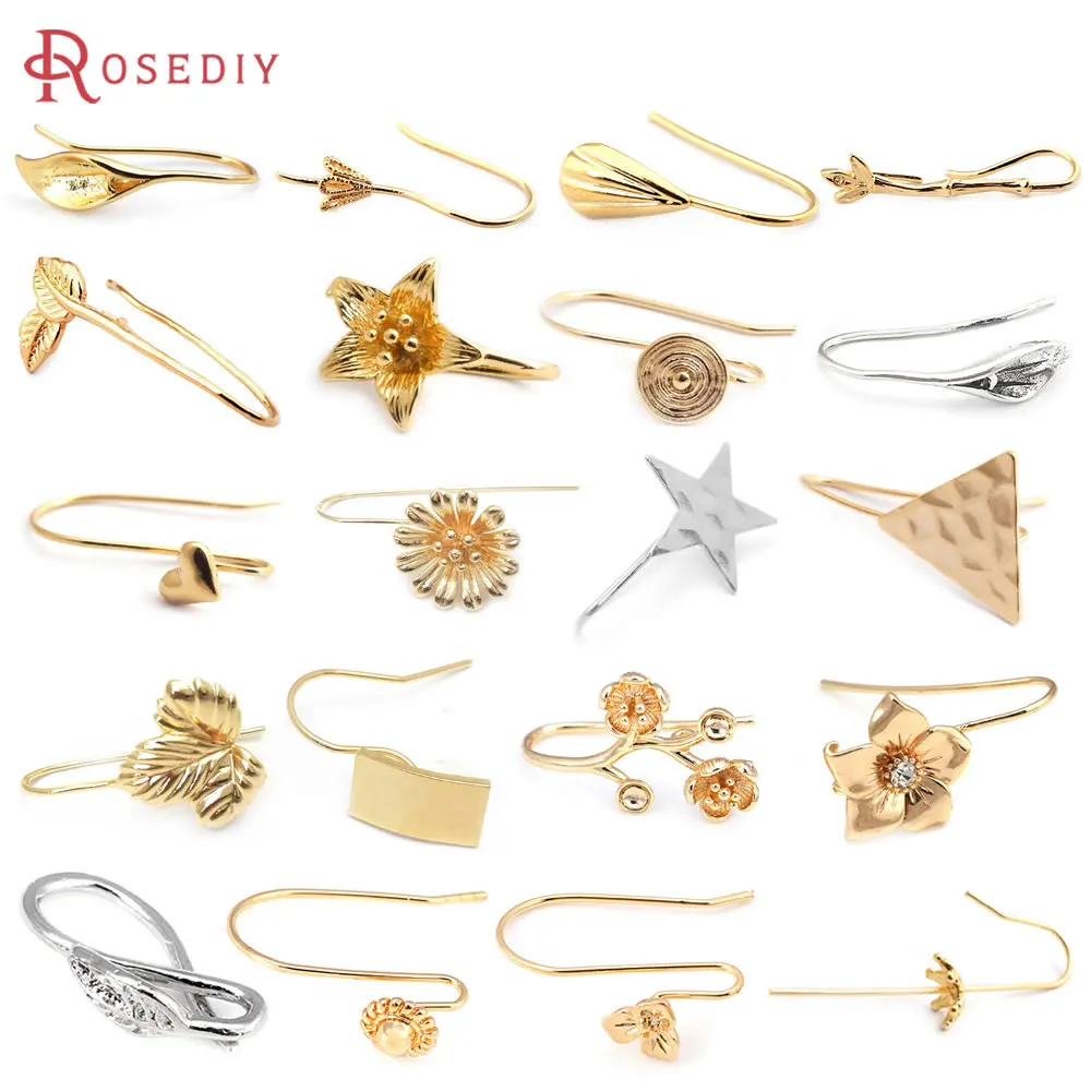 18K Gold Color Brass with Star Flower Earrings Hooks High Quality Jewelry Making Supplies Earrings Diy Accessories Materials
18K Gold Color Brass with Star Flower Earrings Hooks High Quality Jewelry Making Supplies Earrings Diy Accessories Materials