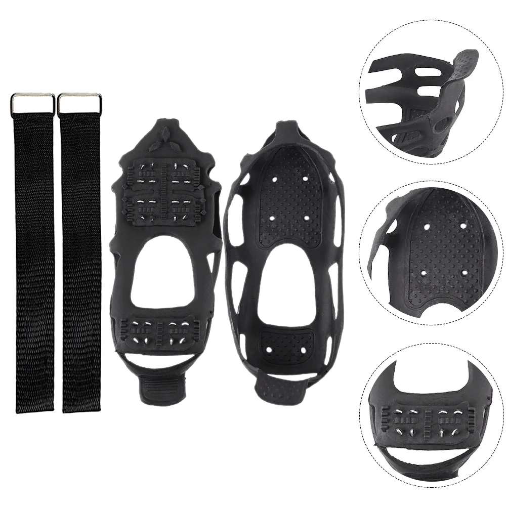 24 Teeth Crampons Climbing Shoes Ice Grippers Portable Non-slip Snowfield Cover Polyester Anti-slip Accessory Professional
24 Teeth Crampons Climbing Shoes Ice Grippers Portable Non-slip Snowfield Cover Polyester Anti-slip Accessory Professional