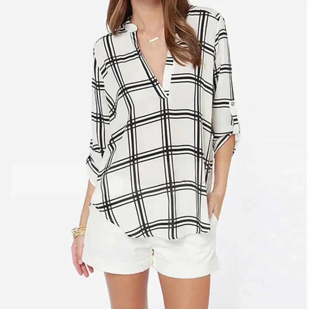 Women Long Sleeve Blouse Ladies OL Office Loose Size Top Shirt Chiffion Blusas Femininas Elegante Plus Size Tops
Women Long Sleeve Blouse Ladies OL Office Loose Size Top Shirt Chiffion Blusas Femininas Elegante Plus Size Tops