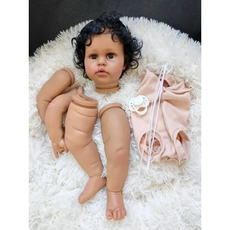 24inch Dark Skin Reborn Doll Kit Ellie DIY Doll Parts with Black Curly Hair Unfinished DIY Doll Kit
24inch Dark Skin Reborn Doll Kit Ellie DIY Doll Parts with Black Curly Hair Unfinished DIY Doll Kit