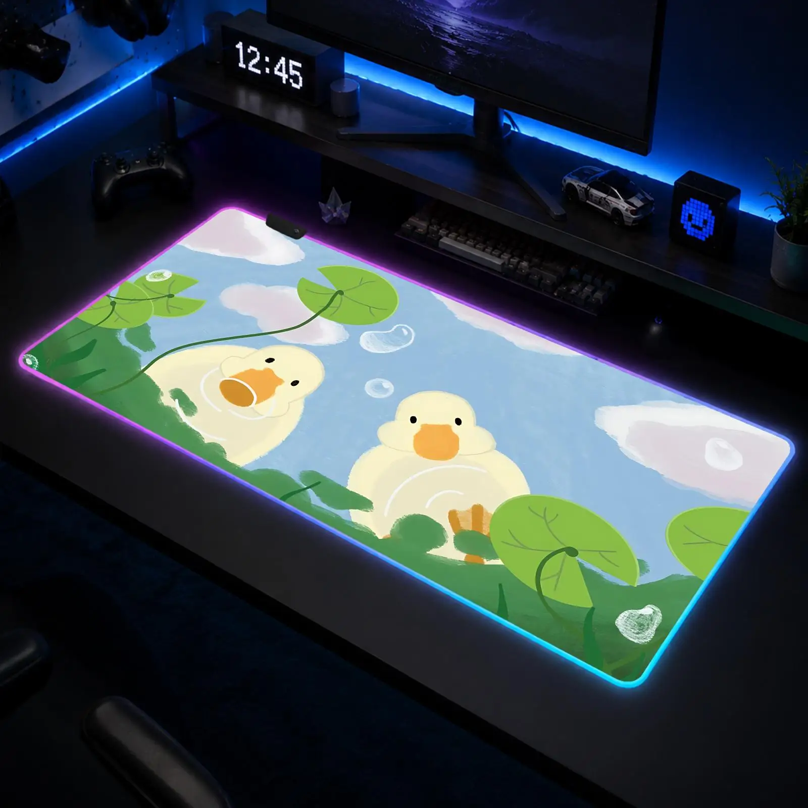 Cute Duck Mouse Pad Gaming Anime Mouse Pad XXL RGB Desk Mats LED Table Pads Backlit Rubber Desktop
Cute Duck Mouse Pad Gaming Anime Mouse Pad XXL RGB Desk Mats LED Table Pads Backlit Rubber Desktop