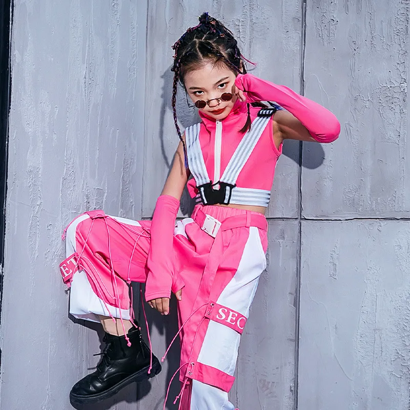 Jazz dance costume set for girls to practice trendy dress for summer street dance performance dress cool and handsome girl
Jazz dance costume set for girls to practice trendy dress for summer street dance performance dress cool and handsome girl