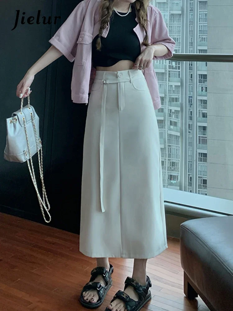 Jielur Korean Style White Y2k Suit Skirts Solid Color Casual High Waist Ankle Length Female Skirts Fashion Simple Office Ladies
Jielur Korean Style White Y2k Suit Skirts Solid Color Casual High Waist Ankle Length Female Skirts Fashion Simple Office Ladies