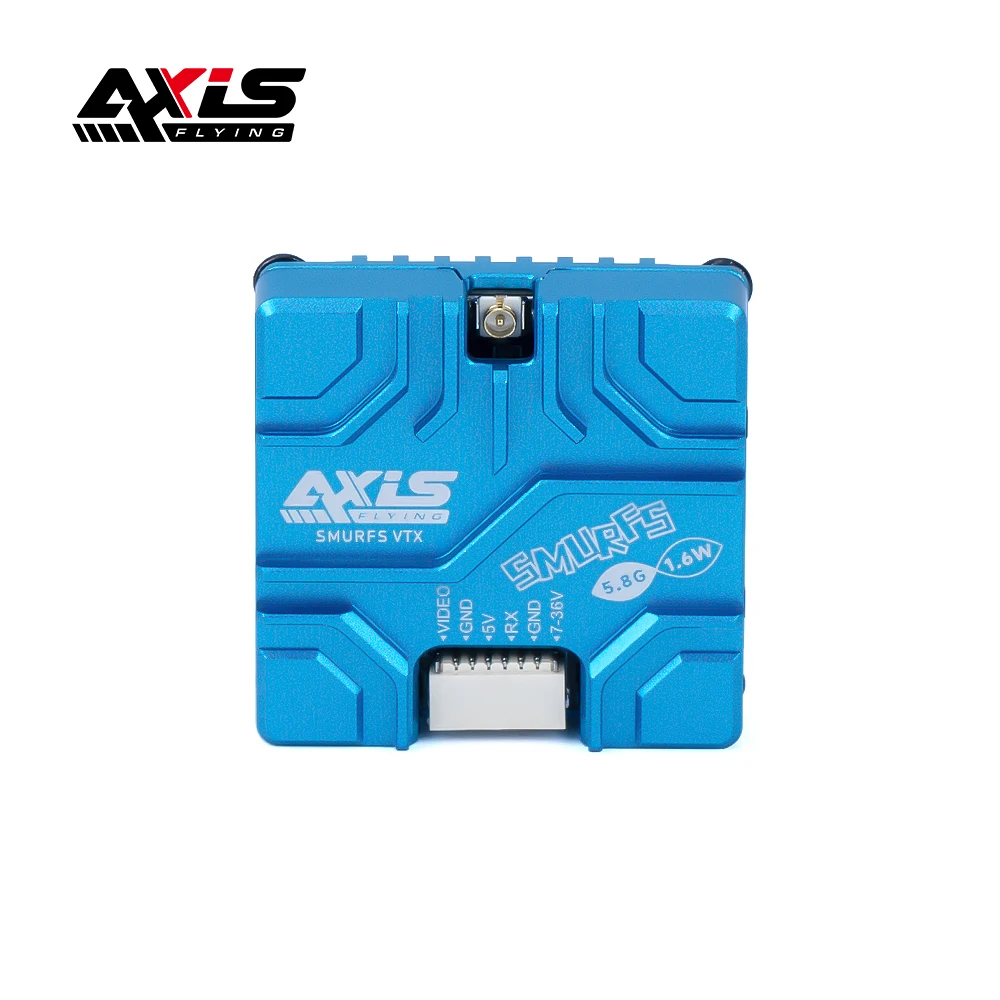 Axisflying SMURFS VTX 5.8G 1.6W Analog image transmission, long range VTX for FPV Freestyle RC Long Range Drone 5/7/10inch
Axisflying SMURFS VTX 5.8G 1.6W Analog image transmission, long range VTX for FPV Freestyle RC Long Range Drone 5/7/10inch