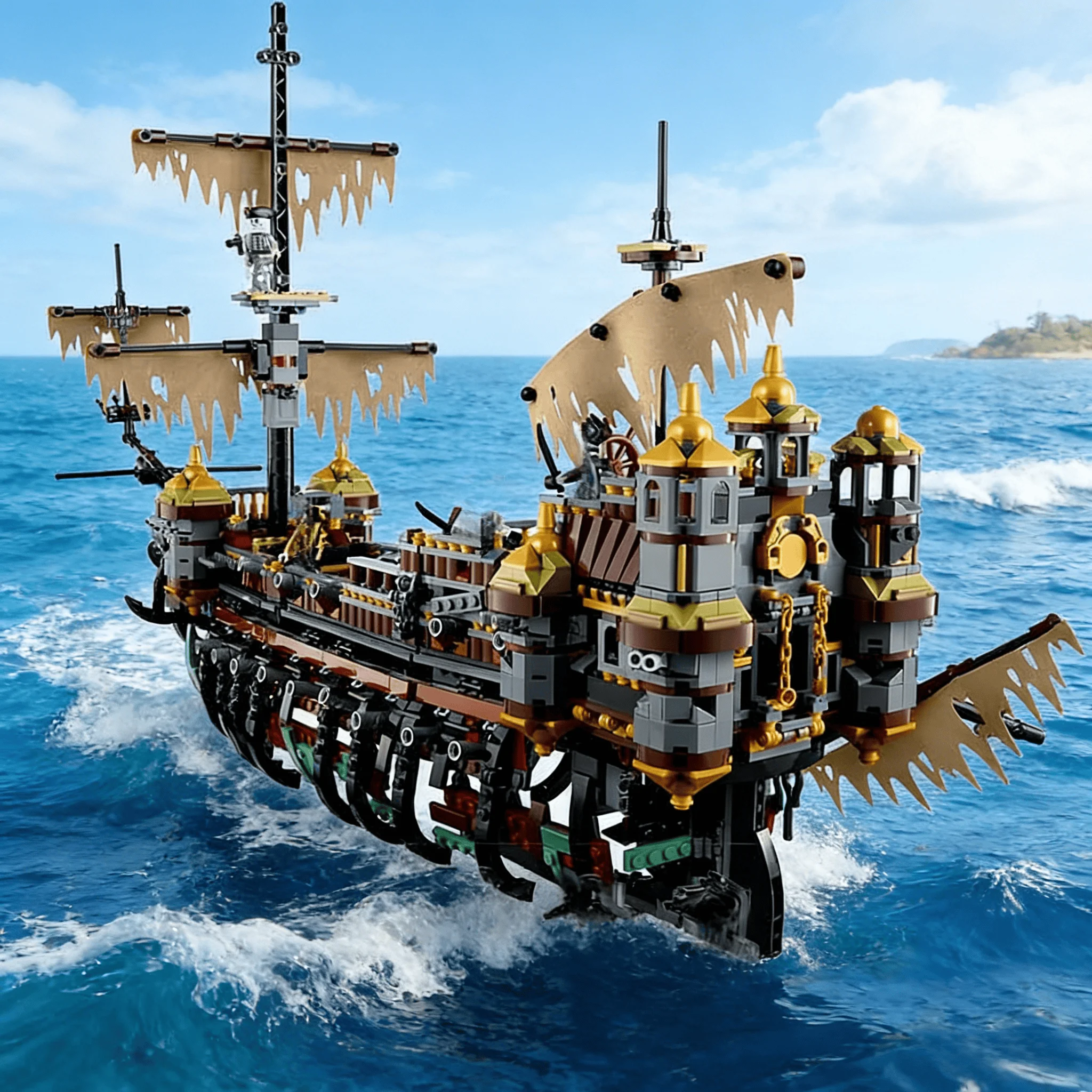 2294PCS Creative Silent Mary Ghost Pirate Ship Building Blocks With Figures Assemble Bricks Toy Gift For Adult
2294PCS Creative Silent Mary Ghost Pirate Ship Building Blocks With Figures Assemble Bricks Toy Gift For Adult