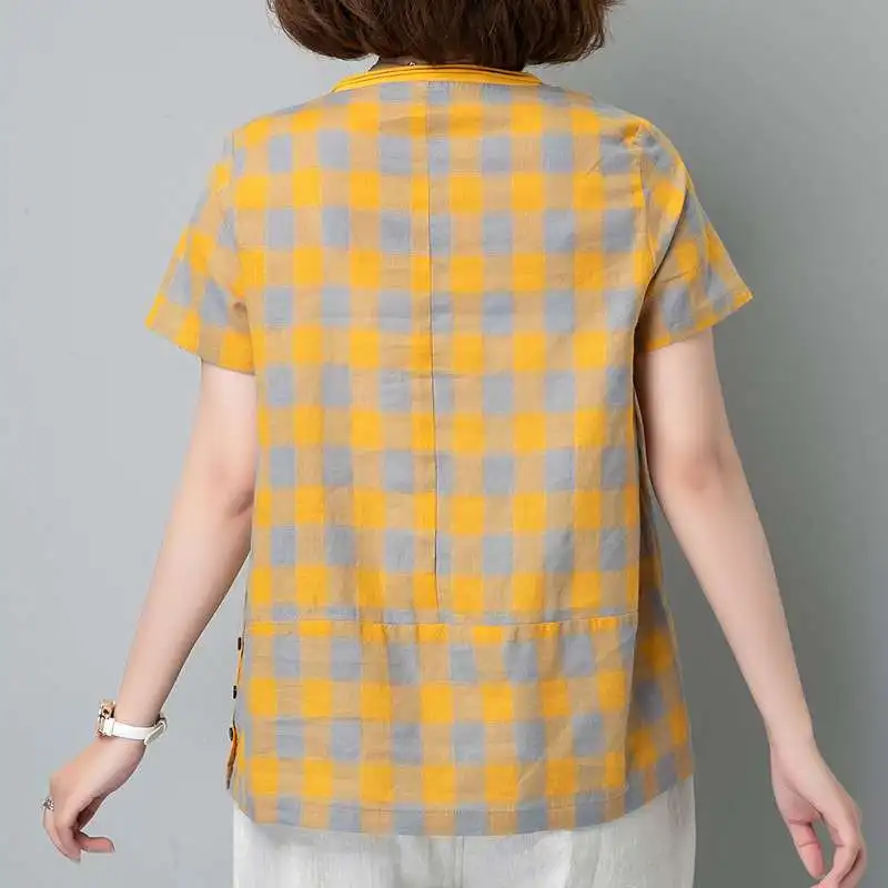 Women's Cotton Summer T-irt Loose Sle New Design ort-Sved Casual Comfortable Faionable Paaged for ip
Women's Cotton Summer T-irt Loose Sle New Design ort-Sved Casual Comfortable Faionable Paaged for ip