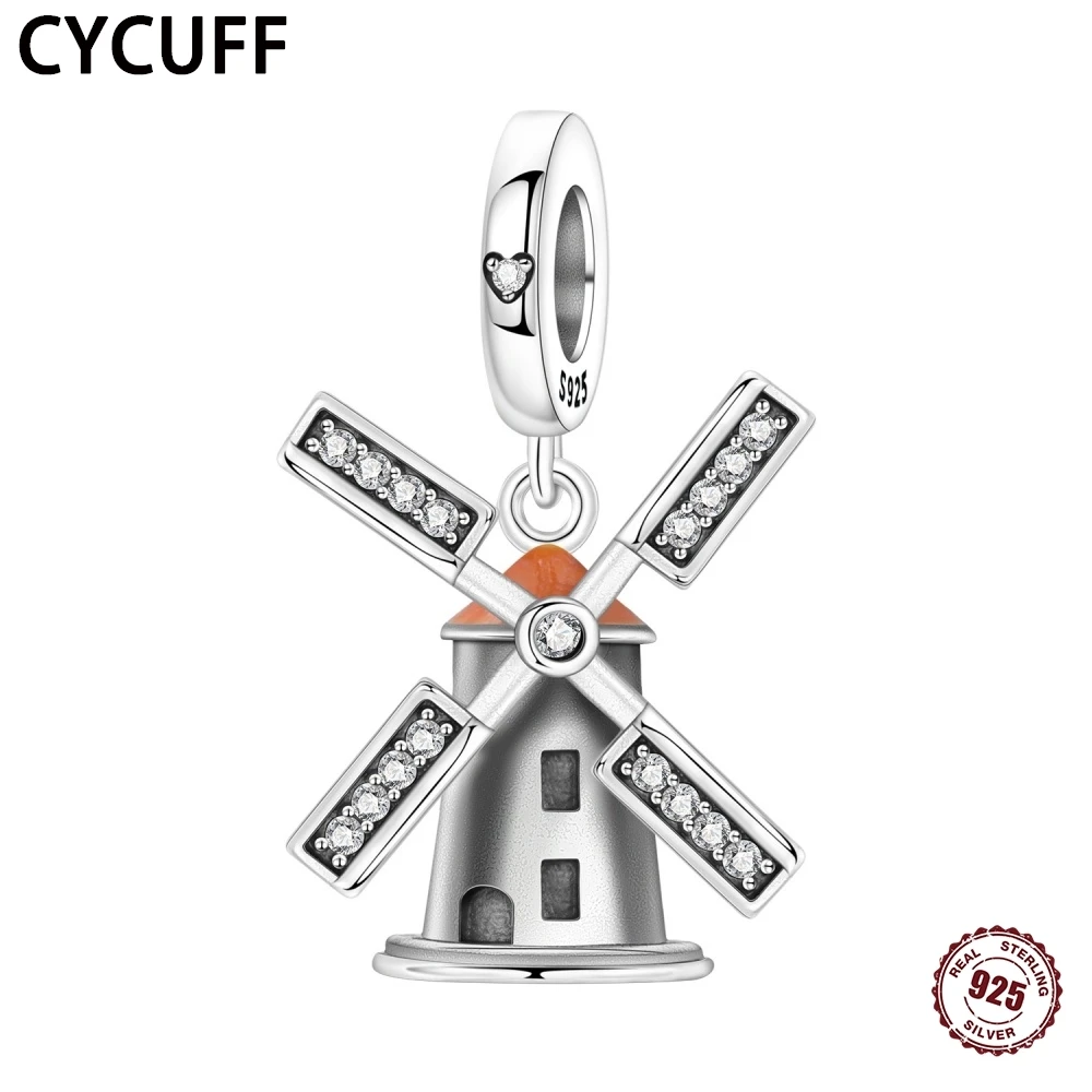 CYCUFF, новые подвески в виде голландской ветряной мельницы из стерлингового серебра 925 пробы для женщин, оригинальный браслет, ювелирные изделия для дня рождения, подарочные аксессуары «сделай сам»
CYCUFF, новые подвески в виде голландской ветряной мельницы из стерлингового серебра 925 пробы для женщин, оригинальный браслет, ювелирные изделия для дня рождения, подарочные аксессуары «сделай сам»