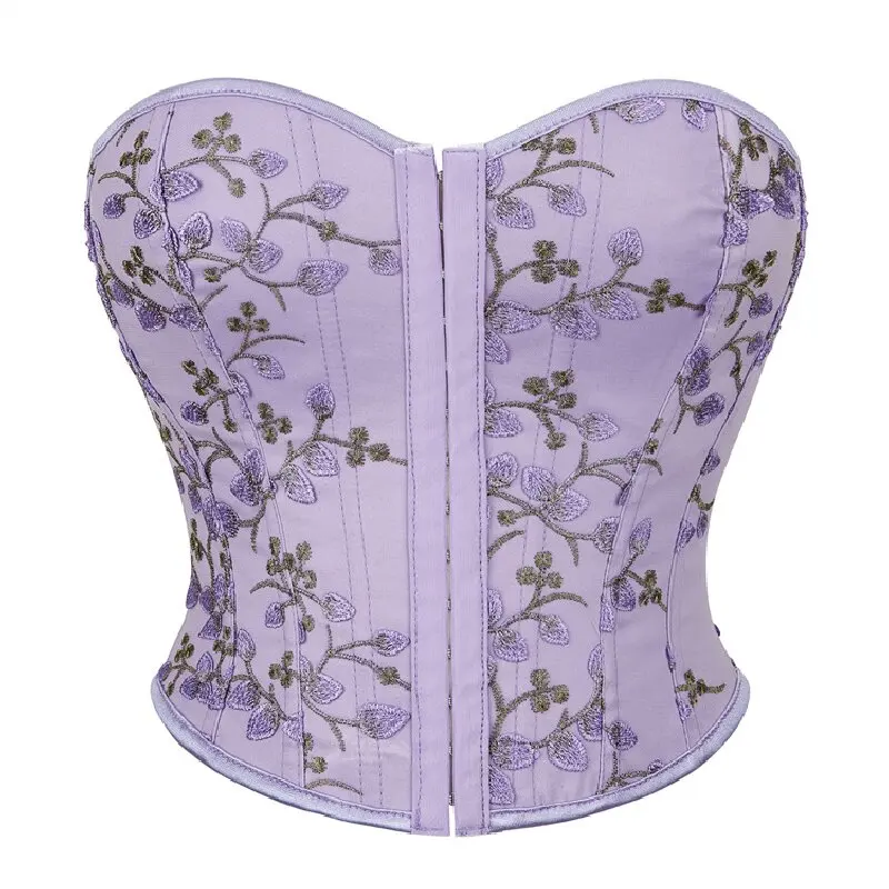 Fashion Women Overbust Corset Crop Tops Retro Floral Embroidered Lace-up Bustier Summer Sexy Slim Chic Small Top
Fashion Women Overbust Corset Crop Tops Retro Floral Embroidered Lace-up Bustier Summer Sexy Slim Chic Small Top