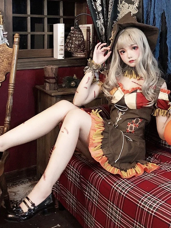 Halloween Costume Adult Witch Outfit Elf Party Performance Pirate Costume Straw Woman Robin Hood Women's Clothing
Halloween Costume Adult Witch Outfit Elf Party Performance Pirate Costume Straw Woman Robin Hood Women's Clothing