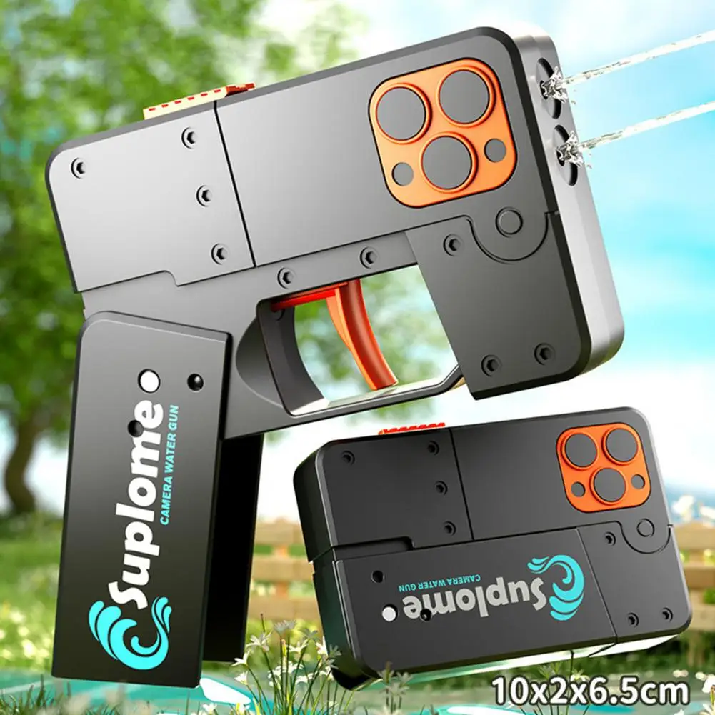 Water Spray Toy Dual Outlet Foldable Water Shooter Toy Phone Shape for Summer Outdoor Fun Birthday Gift for Boys Girls
Water Spray Toy Dual Outlet Foldable Water Shooter Toy Phone Shape for Summer Outdoor Fun Birthday Gift for Boys Girls