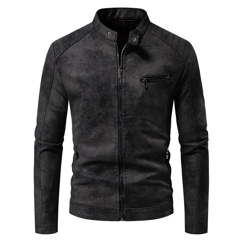 New Vintage Leather Jacket American Style Workwear Men Punk Handsome Windproof Men Clothes Male Retro Brown Lapel Jacket5893
New Vintage Leather Jacket American Style Workwear Men Punk Handsome Windproof Men Clothes Male Retro Brown Lapel Jacket5893