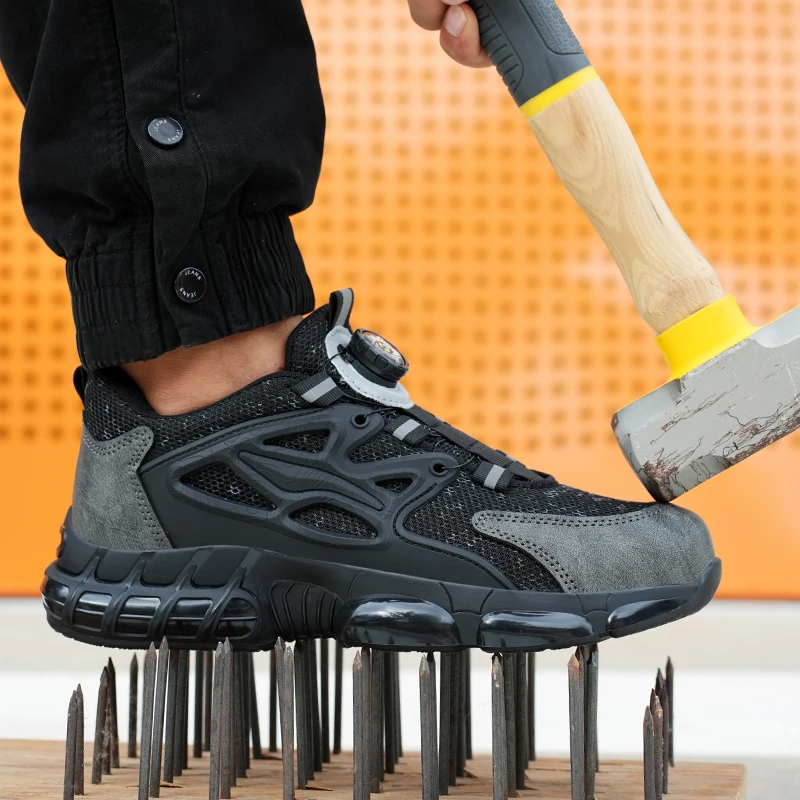 Large Size Steel Toe Construction Shoes For Men Anti-Puncture Anti-Shatter Breathable Mesh Comfortable Fashion Safety Sneakers
Large Size Steel Toe Construction Shoes For Men Anti-Puncture Anti-Shatter Breathable Mesh Comfortable Fashion Safety Sneakers