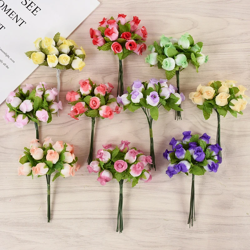 72/144pcs Mini Artificial Rose Flowers Bouquet Silk Fake Flowers Wedding Party Home Decorations DIY Wreath Scrapbook Accessories
72/144pcs Mini Artificial Rose Flowers Bouquet Silk Fake Flowers Wedding Party Home Decorations DIY Wreath Scrapbook Accessories