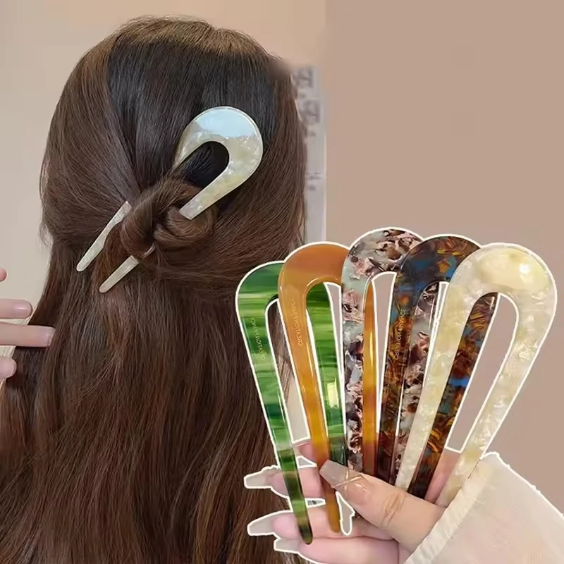 1/2/5Pcs French Styles Hair Forks Hair Sticks Acetic Acid U-Shape Hair pins Bun Women Girls Vintage Hairstyle Hair Accessories
1/2/5Pcs French Styles Hair Forks Hair Sticks Acetic Acid U-Shape Hair pins Bun Women Girls Vintage Hairstyle Hair Accessories