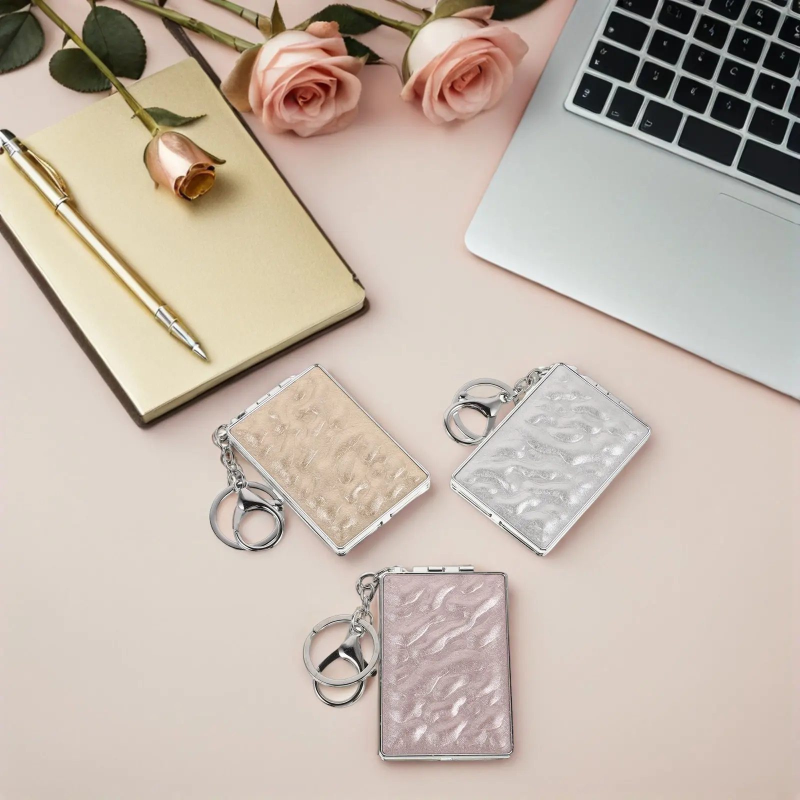 3Pcs Double Sided Folding Compact Makeup Mirror Ripple High Gloss Case Travel Pocket Purse Mini Portable Folding Handheld Mirror
3Pcs Double Sided Folding Compact Makeup Mirror Ripple High Gloss Case Travel Pocket Purse Mini Portable Folding Handheld Mirror