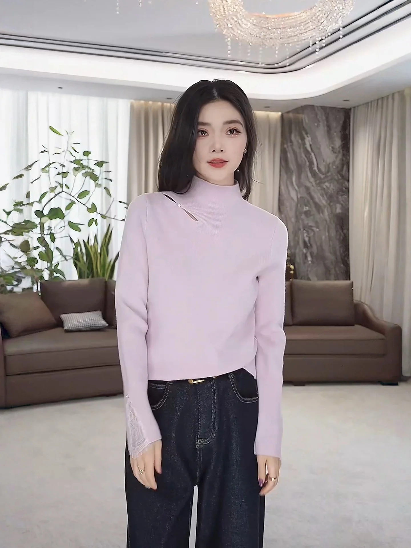 eila2026 Spring Casual Knitted Hollow out oulder Bared High Collar Sweater Pure Color Innerwear Outerwear Versatile Women...
eila2026 Spring Casual Knitted Hollow out oulder Bared High Collar Sweater Pure Color Innerwear Outerwear Versatile Women...