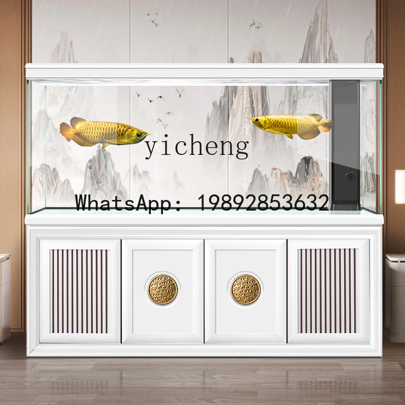 ultra-white glass arowana tank living room large household bottom filter solid wood aquarium goldfish tank
ultra-white glass arowana tank living room large household bottom filter solid wood aquarium goldfish tank