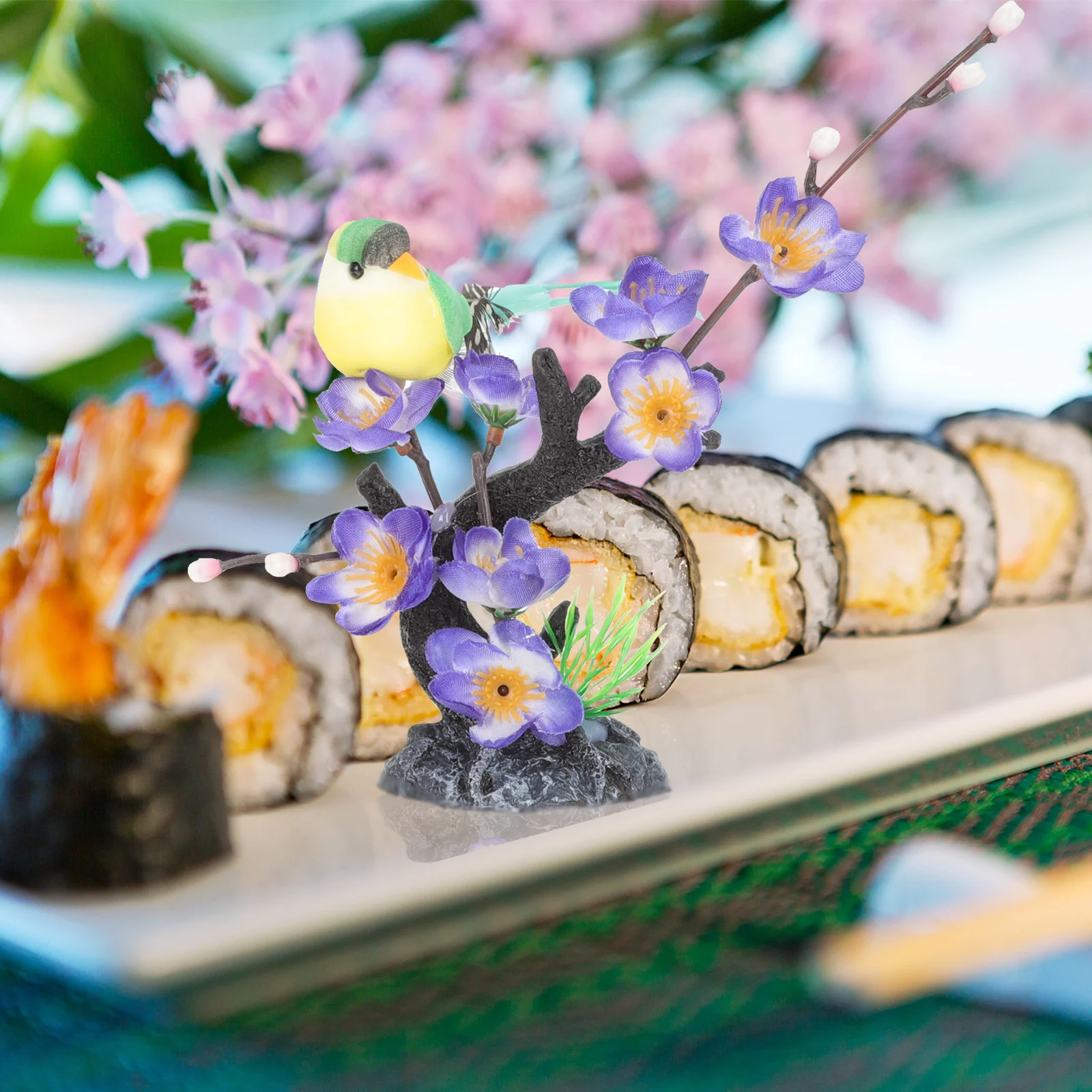 2Pcs Exquisite Plum Blossom Plants for Sashimi Decor Plate Decoration Fake Greenery Tableware Supply Hotel Dining Room Aesthetic
2Pcs Exquisite Plum Blossom Plants for Sashimi Decor Plate Decoration Fake Greenery Tableware Supply Hotel Dining Room Aesthetic