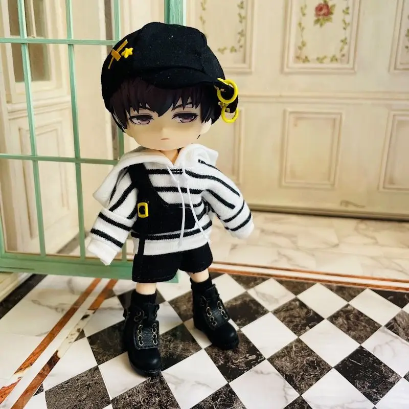 OB11 doll clothes suitable for OB11 P9 size bjd boy clothes fashion all-match cute doll clothes set doll accessories (five point 
OB11 doll clothes suitable for OB11 P9 size bjd boy clothes fashion all-match cute doll clothes set doll accessories (five point